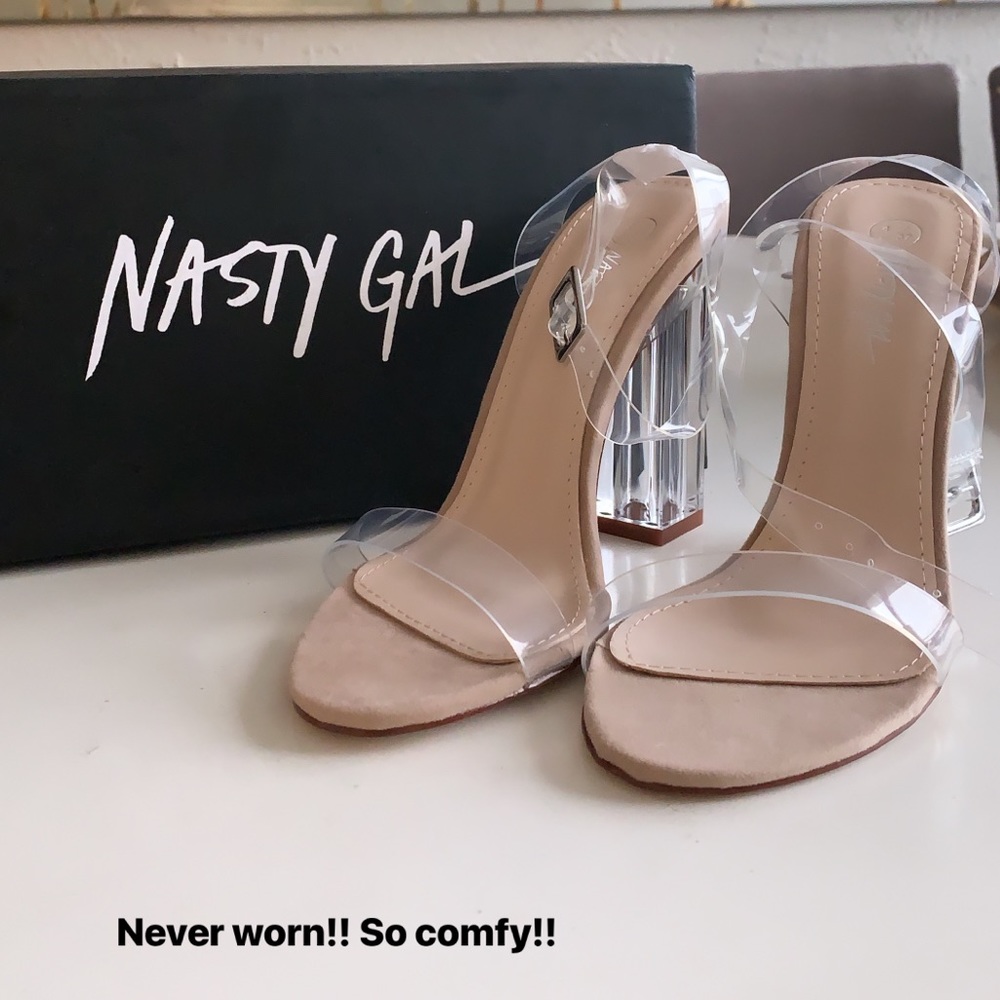 Perplex clear heels